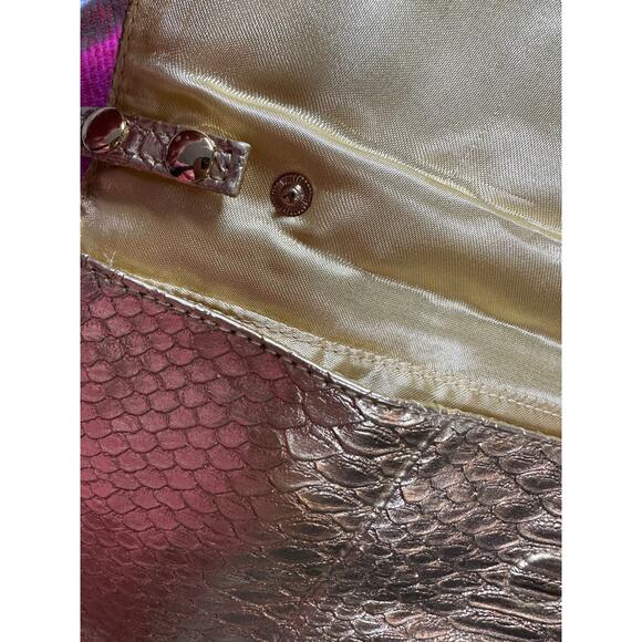 Vintage 90s Gold Jessica McClintock Convertible Clutch/Purse - Picture 2 of 9